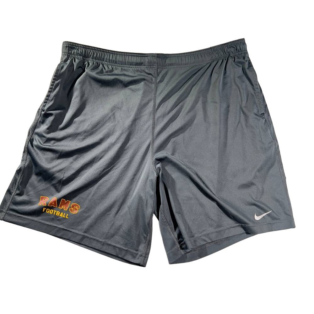 Nike Dri-Fit Rams Football Shorts Men's W42" (Unstretched) Logo & Swoosh On Leg